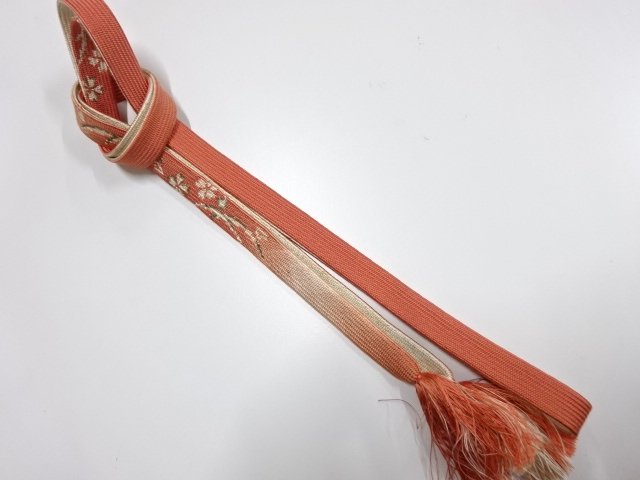 JAPANESE KIMONO / HAND-TIED OBIJIME CORD / SILK